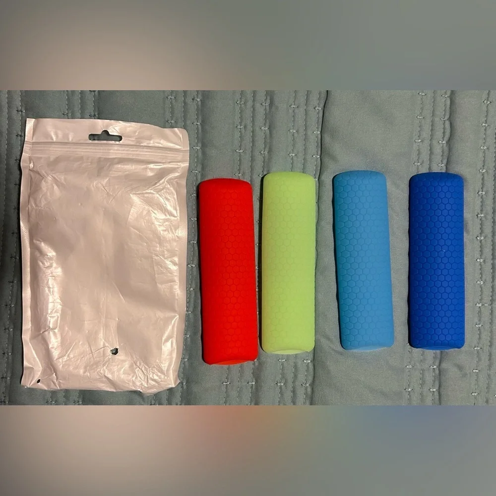 4 Silicone Remote Control Covers - Blue, Green, Red